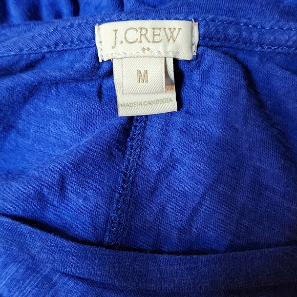 J.Crew Womens Long Sleeve Shirt Blue Size Medium - Picture 3 of 3